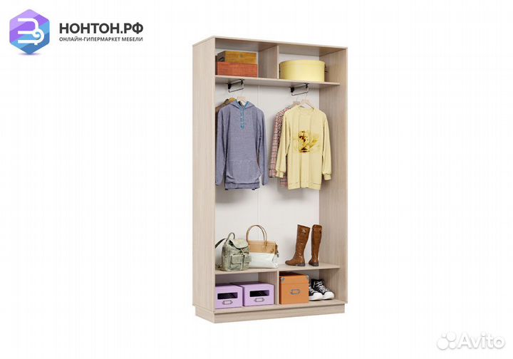 Шкаф-купе двухдверный Альфа ясень шимо светлый