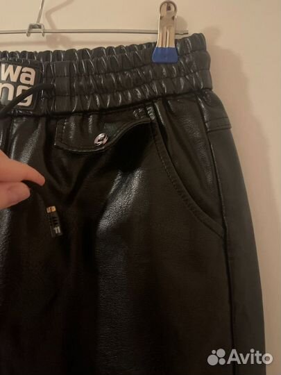Брюки кожзам