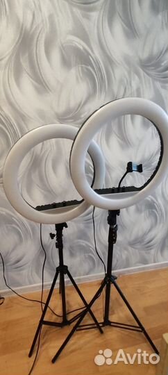 Кольцевая лампа 45 см со штативом