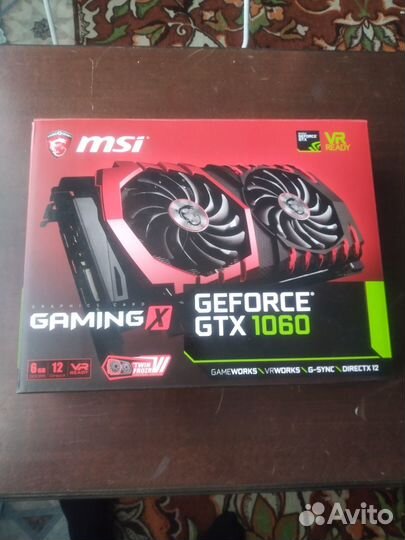 Видеокарта gtx 1060 6gb MSI