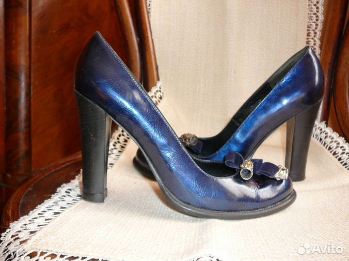 Итальянские туфли из лакированной кожи