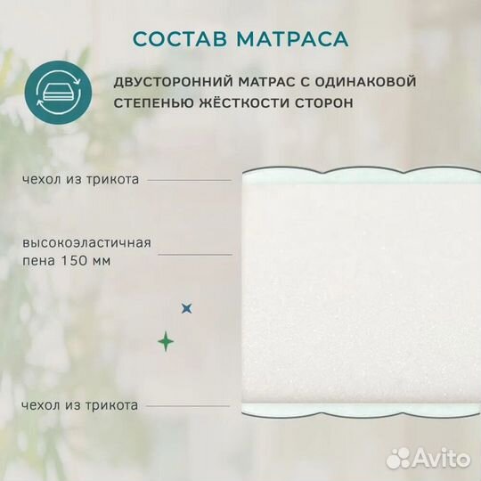 Матрас новый беспружинный