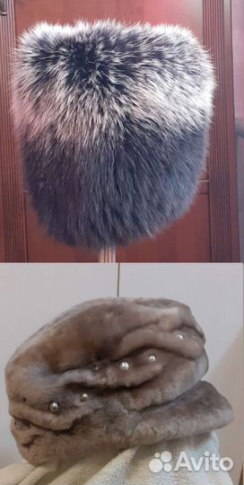 Шапки, натуральный мех, новые