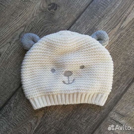 Шапка zara мишка на 6-8 месяцев