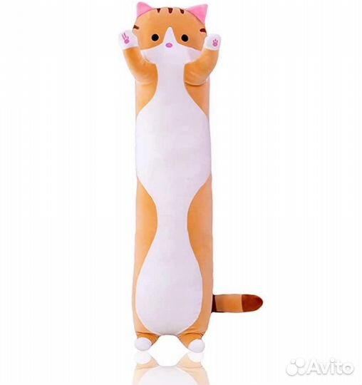 Кот Батон 110см оранжевый новый