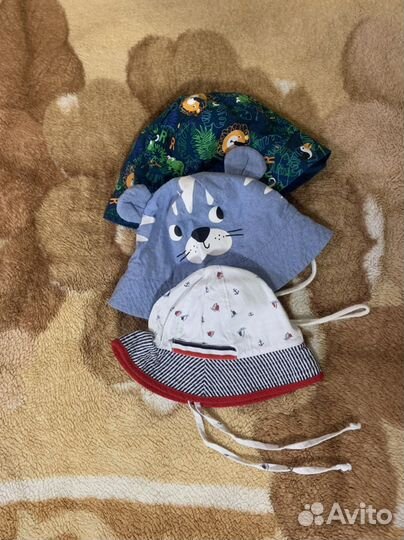 Шапки, кепи, панамки на мальчика р 0-2 г