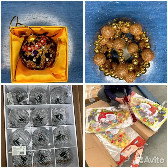 Елочные игрушкии украшения опт
