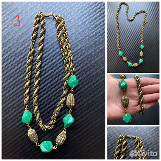 Украшения винтаж с маркировкой брошь колье