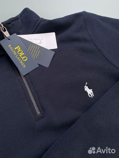 Свитшот полузамок Polo ralph lauren синий