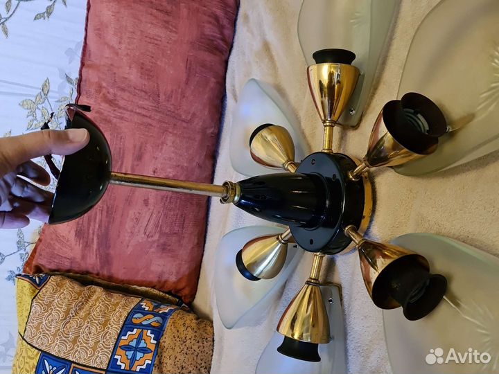 Люстра потолочная ретро бу СССР винтаж