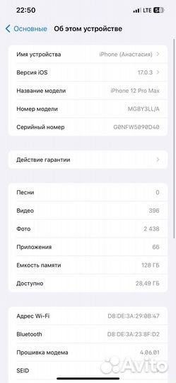iPhone 12 Pro Max, 128 ГБ