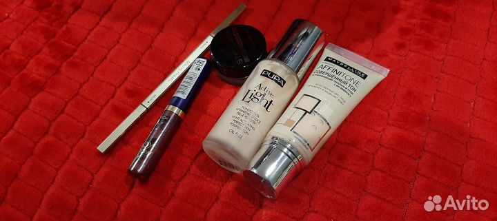 Косметика пакетом,тональный крем,тени,карандаш