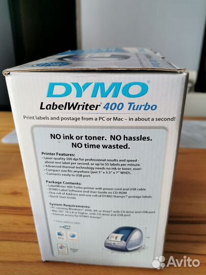 Принтер для наклеек-этикеток dymo LabelWriter400