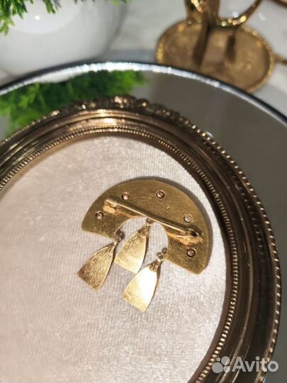 Брошь кокошник винтаж СССР