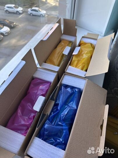 Цветные картриджи новые для HP Color Laser Jet при