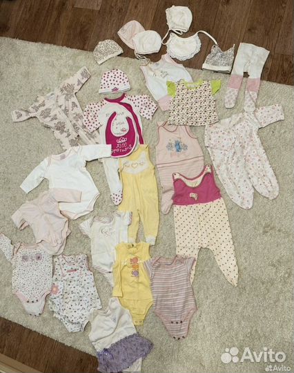 Вещи на девочку 3-6 месяцев