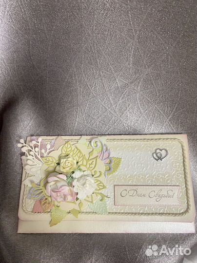 Конверт на свадьбу ручной работы