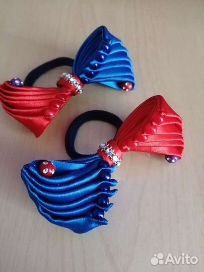 Резинки для волос ручной работы в наличии и на зак