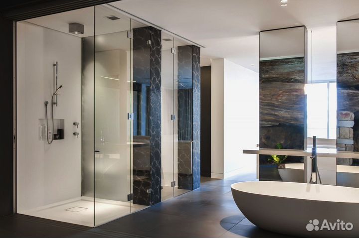 Стеклянные душевые