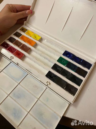 Акварельные краски невская палитра белые ночи