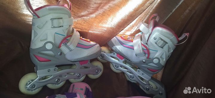 Роликовые коньки (ролики) детские с защитой