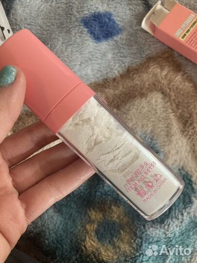 Хайлайтер сухой рассыпчатый со спонжем