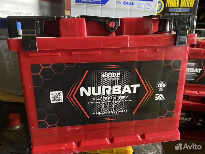 Новый акб nurbat 60a