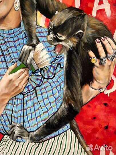 Картина маслом на холсте. Фрида Кало