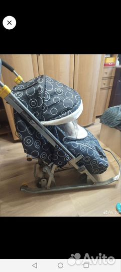 Детские санки коляска бу