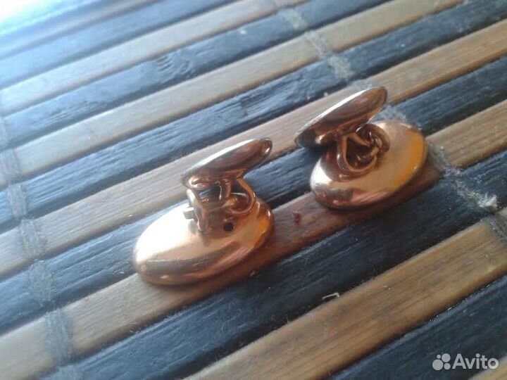 Золотые с платиной запонки начала 20 века