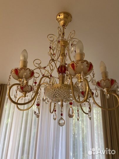 Люстра хрустальная Италия