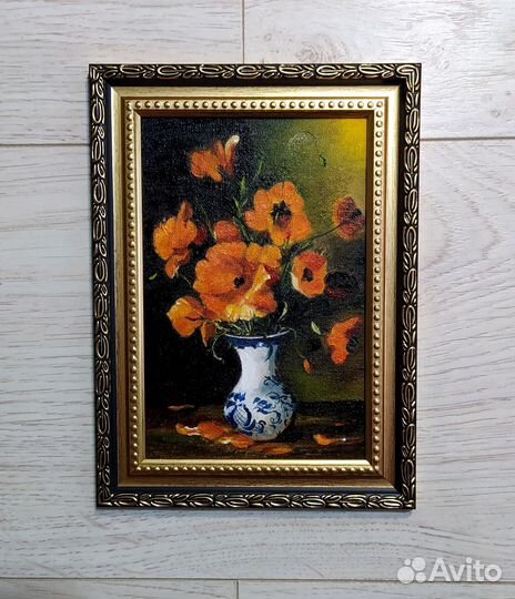 Картина маслом на холсте 10/15 см Ручная работа