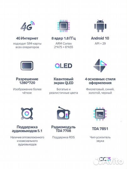 Магнитола Teyes CC3 Toyota Corolla 120