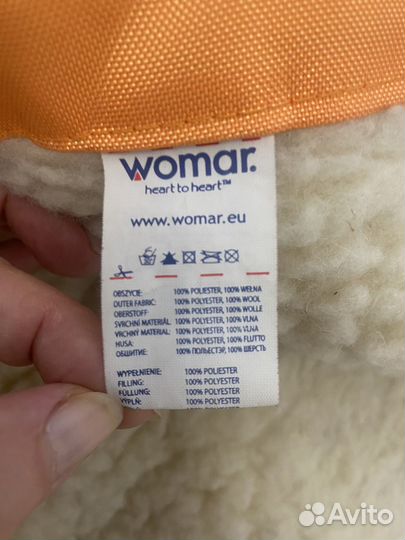 Зимний конверт в коляску с овчиной Womar