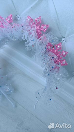 Ободок для девочки снежинка