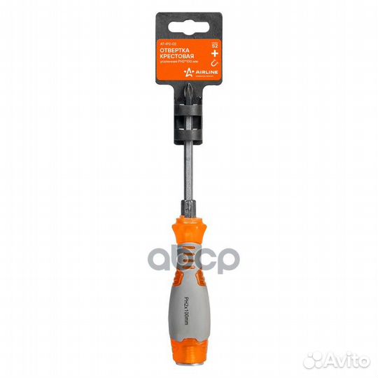 Отвертка крестовая усиленная под ключ PH2*100мм