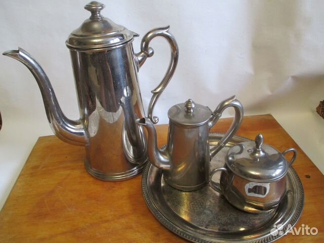 Антикварный чайно-кофейный набор,со штемпелями