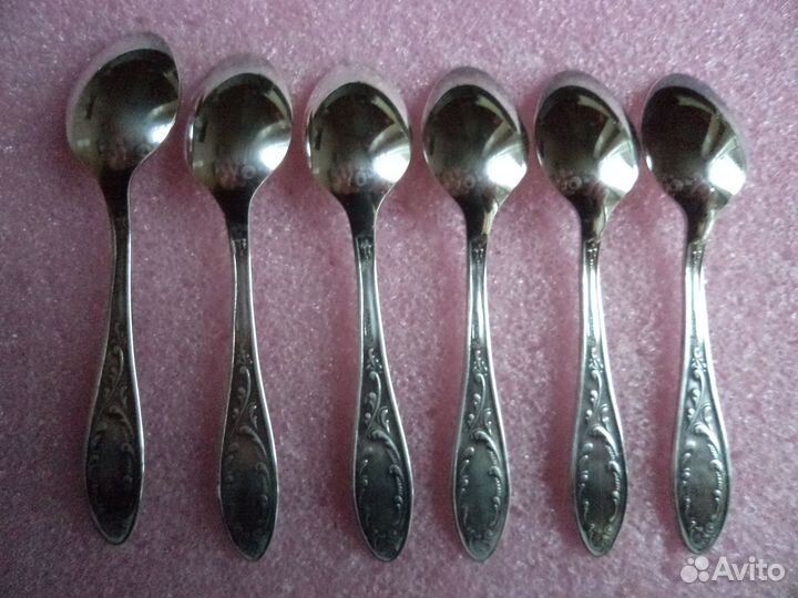 Ложки десертные (кофейные). Мельхиор