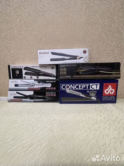 Плойки, щипцы,утюжки для волос от 400