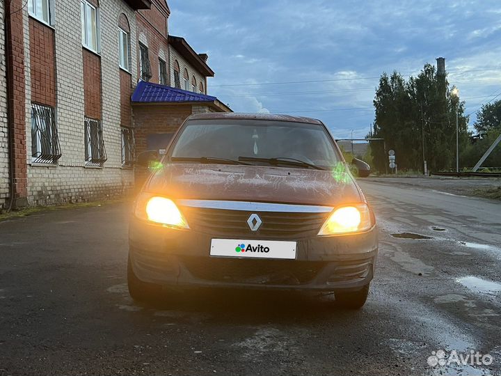 Renault Logan 1.4 МТ, 2011, битый, 186 000 км
