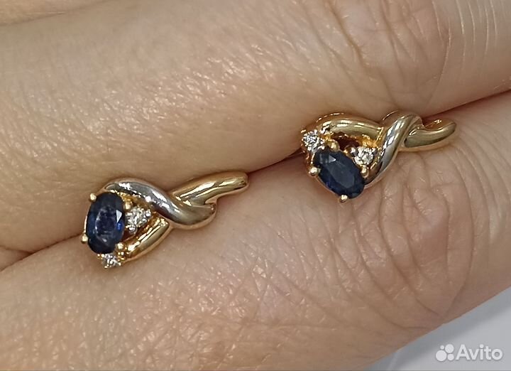 Золотые серьги проба 585 Арт.008732150124