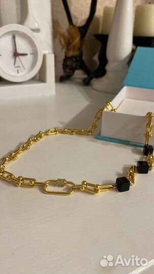 Колье с агатом