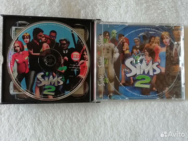 Cd диски игра Sims 2 на 3ех дисках