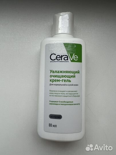 Увлажняющий очищающий гель для сухой кожи cerave