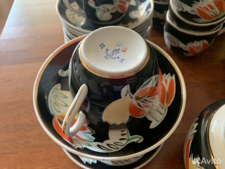 Чайный сервиз вербилки СССР на 12 персон