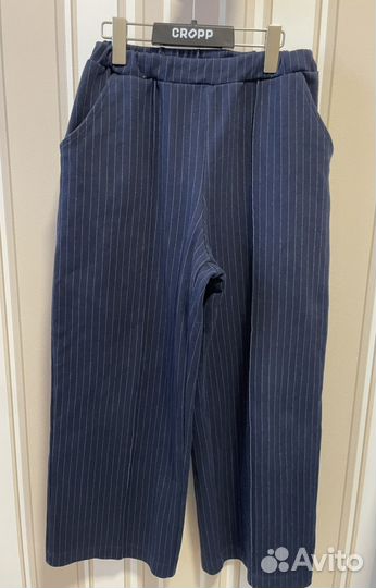 Брюки для девочки Sela 164 широкие синие