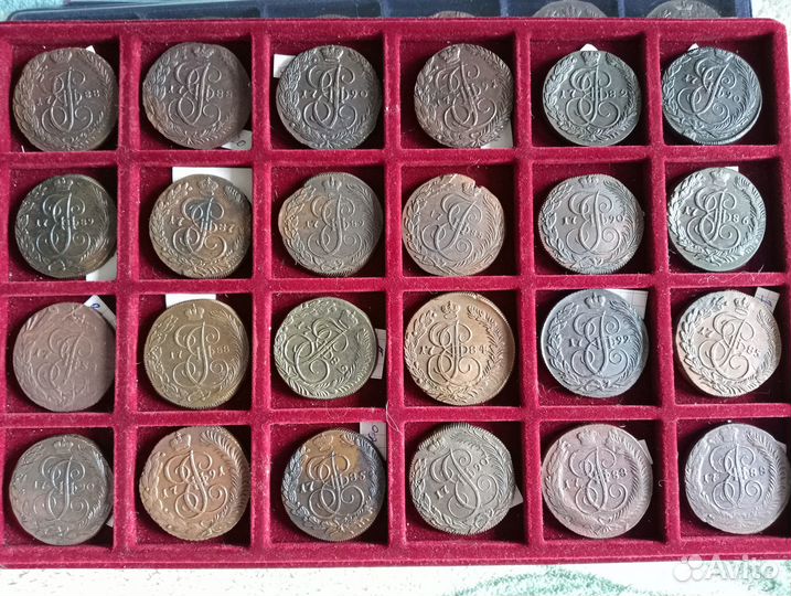 Шикарная коллекция монет Российской Империи в