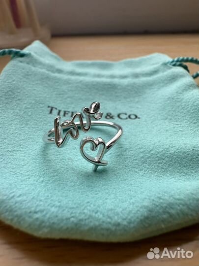 Tiffany Love кольцо оригинал из серебра