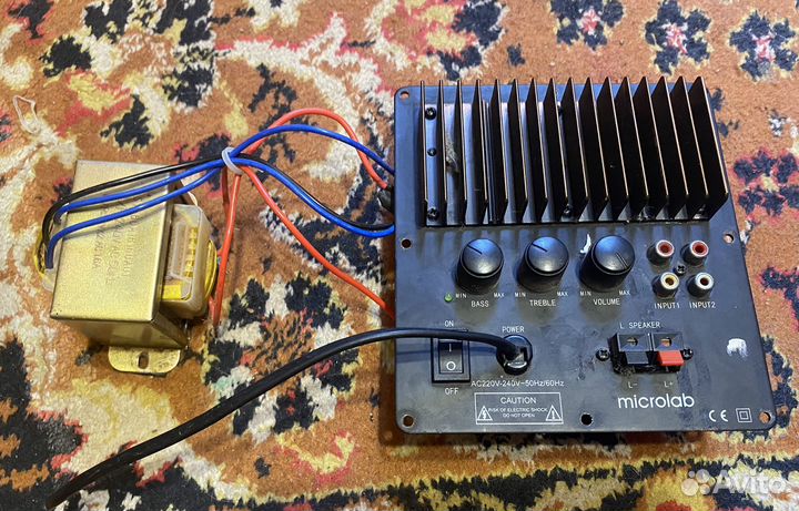 Колонки+усилитель microlab