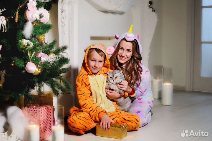 Кигуруми тигр детский рост 128-134